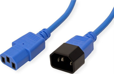 Kabllo rryme ROLINE 19.08.1527, 0.8m, IEC C14 në C13, blu
