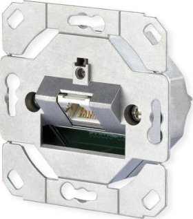 Prizë muri DIGITUS RJ45, 1 port, metalike, e bardhë