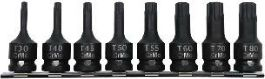 Set prizash Proline Torx, 1/2 " T30-T80, 8 copë (18493)