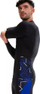 Bluzë rashguard për burra Speedo ECO Endurance+ Splice, me mëngë të gjata, UPF40+, e zezë me blu