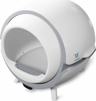 Tualet inteligjent për mace Tesla Smart Cat Litter Box, vetëpastrues, Wi‑Fi, i bardhë