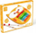 Дрвен ксилофон за деца Scratch Owl Lou 276181830, 5 звуци, шарен