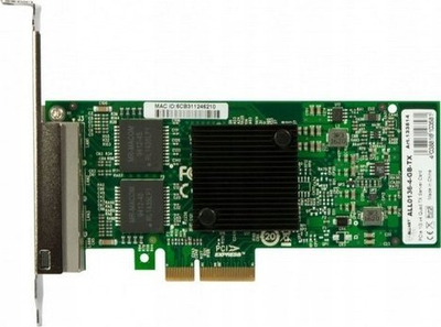 Kartë rrjeti Allnet ALL0136-4-GB-TX, 4 porta Gigabit, PCIe, e gjelbër