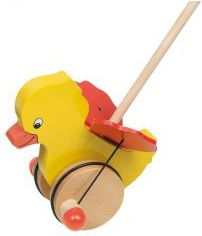 Lodër shtytëse druri Goki Tweedy Duck 54990