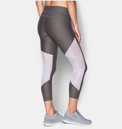 Легинси Under Armour HeatGear Armour Supervent Crop, за жени, големина XS, сива