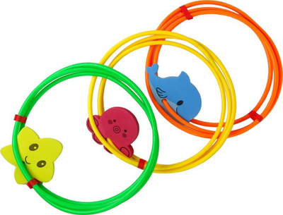 Set lodrash pishine Leantoys Diving Learning, hula hoop për zhytje, figura deti shumëngjyrëshe