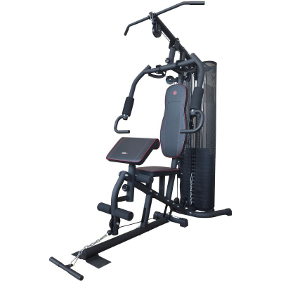 Pajisje multifunksionale fitnesi Enero Fit Gym 5000, për me bo gjithë trupin, skelet çeliku, ngjyrë e zezë me jeshile