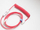 Kabllo spirale USB Ducky Premicord, USB C në USB A, 1.8m, e kuqe