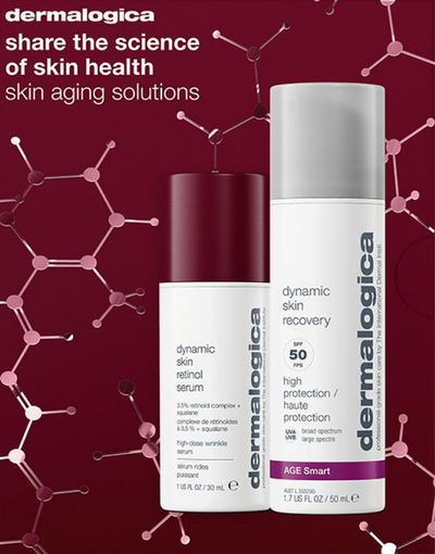 Set për fytyrë Dermalogica Skin Aging Solutions, serum kundër rrudhave 30 ml + krem forcues dhe hidratues 50 ml