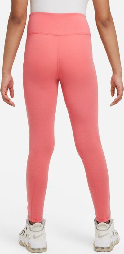 Legginsa për goca Nike Sportswear Favorites, bel i lartë, elastike, rozë