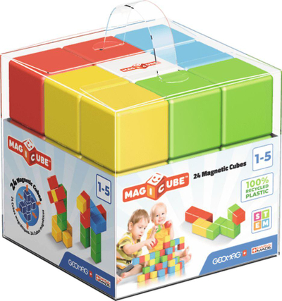 Lodër kubesh Geomag Klocki Magicube, 24 kube
