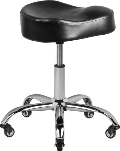 Stol këmbësh Gabbiano A450, ergonomik, ngjyrë e zezë
