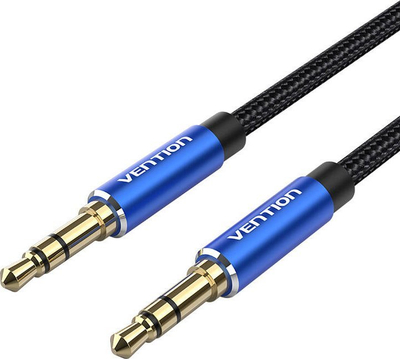 Kabllo audio Vention Cotton Braided, 3.5 mm plug to plug, 2 m, blu