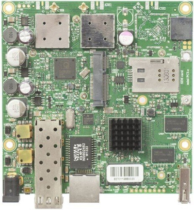 Motherboard ruter MikroTik RB922UAGS-5HPacD, Wi-Fi 5, Gigabit Ethernet, jeshile