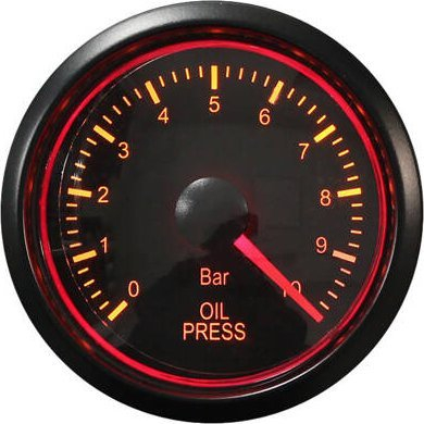 Мерач за притисок на масло Auto Gauge T270, 52mm, дигитален, црн