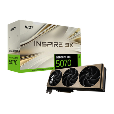 MSI GeForce RTX 5070 12G INSPIRE 3X OC - graphics card