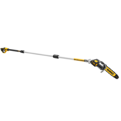 Sharrë zinxhiri me shtyllë Dewalt DCMPS567N, 18V, shinë 20 cm, e verdhë