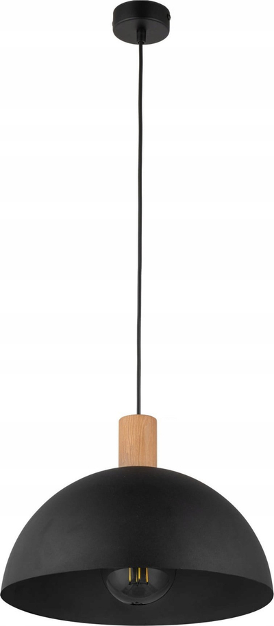 Llambë varëse TK Lighting OSLO 4852, kupë gjysmërrethore, stil skandinav, e zezë