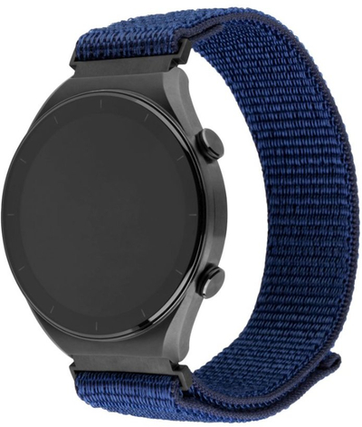 Rrip smartwatch FIXED Nylon Strap, 20 mm, universal, blu e errët