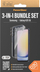 Set mbrojtës PanzerGlass 3‑në‑1, për Samsung Galaxy A25 5G, xham ekrani Ultra‑Wide Fit, kapak transparent