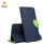 Mbështjellës libri Mocco Fancy për Apple iPhone 12 12 Pro, me xhep kartash, blu jeshi