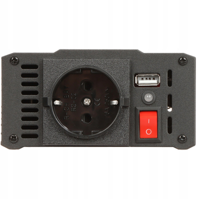 Konvertues tensioni EUROPOWER INV 12 500 MS S, 500W, dalje 230V AC dhe USB, gri