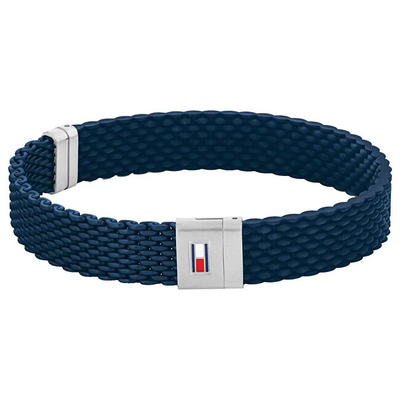 Byzylyk për meshkuj Tommy Hilfiger 2790239, 19.5 cm, i kaltër/argjendtë