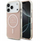 Kapak telefoni Karl Lagerfeld IML Karl RSG Logo MagSafe, për iPhone 17 Pro, rozë