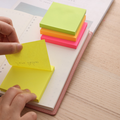 Postit DELI 75x75 100fl neon a02302 1/12