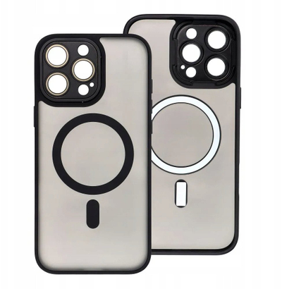 Maskë telefoni OEM VARIETE MAG COVER për iPhone 17 Pro, përputhet me MagSafe, anë TPU, e zezë