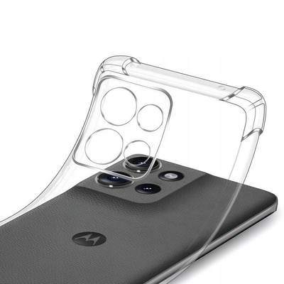 Mbështjellës telefoni Anti Shock për Motorola Moto G56, 1.5 mm, transparent