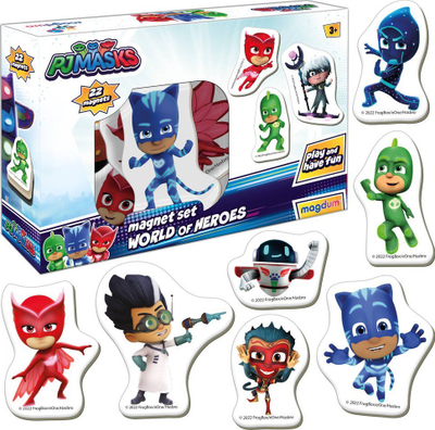 Set magnetësh për frigorifer PJ Masks, 22 copë, me ngjyra