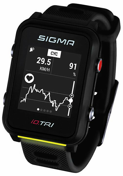 Orë sportive Sigma iD.TRI, e zezë