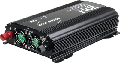 Inverter Volt Polska SNUS-3000, 1500/3000W, 12V në 230V, i zi