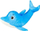 Lodër pelushi për qen Duvo+ Delfin, 27cm, blu