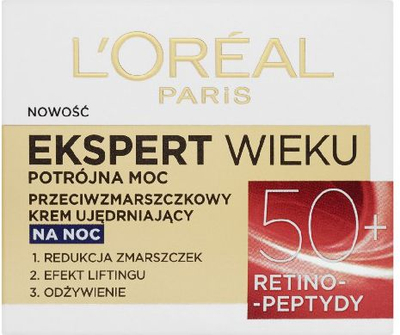Krem nate anti-rrudhë L'Oreal Paris Age Expert 50+, 50ml
