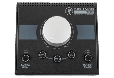 Kontrollues studio Mackie Big Knob Passive, 2 hyrje, 2 dalje monitorësh, gri