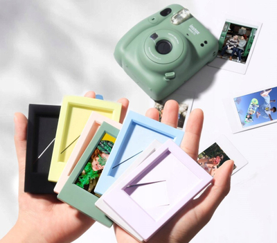 Kornizë fotosh LoveInstant, për Fujifilm Instax Mini, plastike, e zezë