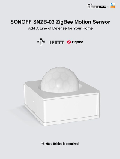Sensor lëvizje Sonoff SNZB-03, ZigBee, pa tela, i bardhë