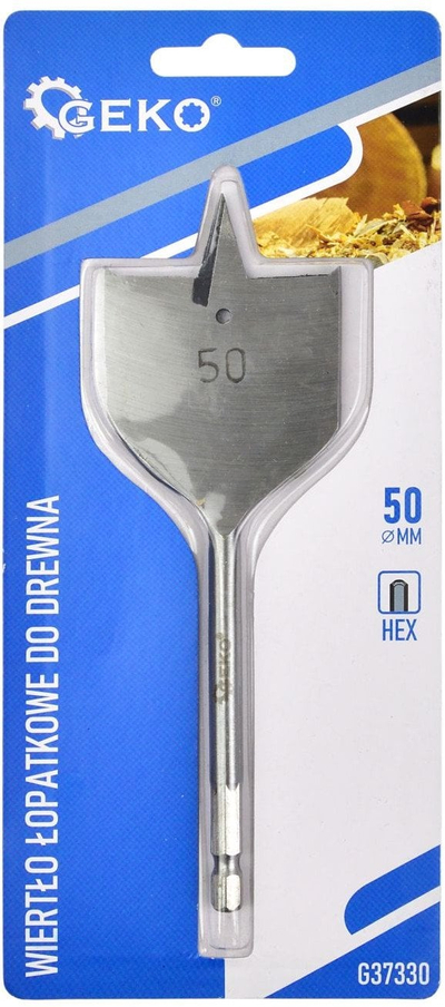 Stërvitëse e sheshtë për dru, 50mm, gjatësi 152mm, futje hex 1/4"