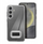 Маска за телефон Glam Case за Samsung Galaxy S25, TPU, проѕирна со сребрена рамка
