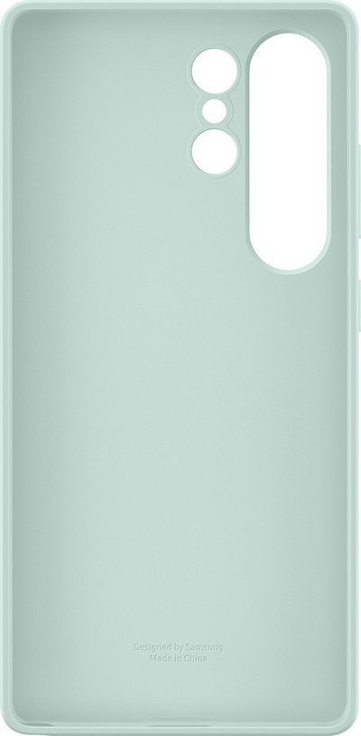 Mbrojtëse silikoni Samsung për Galaxy S25 Ultra, rri fiks, ngjyrë mint