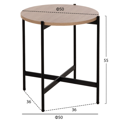 Set tavolina për kafe Ronda 2-pjesësh Φ80cm & Φ50cm (HM21089.02)