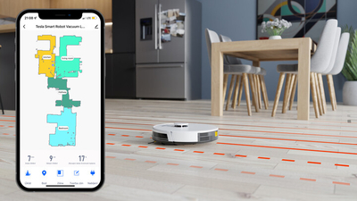 Fshesë me vakuum Tesla Smart Robot Laser