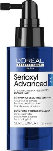 Serum për flokë L'Oréal Professionnel Serioxyl Advanced Denser Hair, 90 ml, për flokë të rralluar, i tejdukshëm