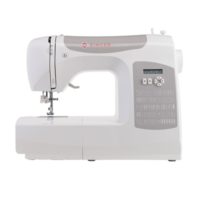 Makine qepëse Singer C5205 GY, ekran LCD, futës automatik i fillit, gri e bardhë