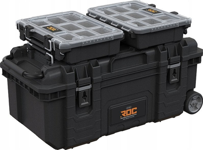 Organizues veglash Keter ROC Pro Gear 2.0, kapak transparent, plastik i qëndrueshëm, gri
