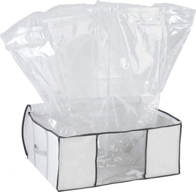 Kuti vakum për rroba Wenko Vacuum Soft Box L, madhësia L, transparente