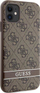 Kapak telefoni Guess GUHCN61P4SNW, për iPhone 11 XR, hardcase, kafe