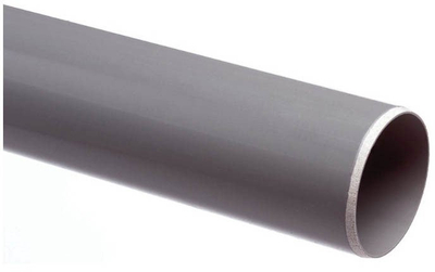 Tub sanitar Wavin PIPE WITH SOCKET S&amp;W, 40mm, 1m, gri